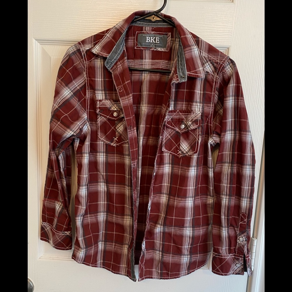 BKE Youth Large Pearl Snap